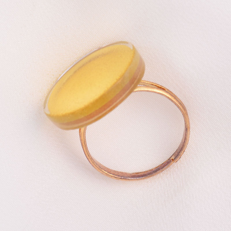 Sun Ring Gold-in-Glass (Small 2 cm)