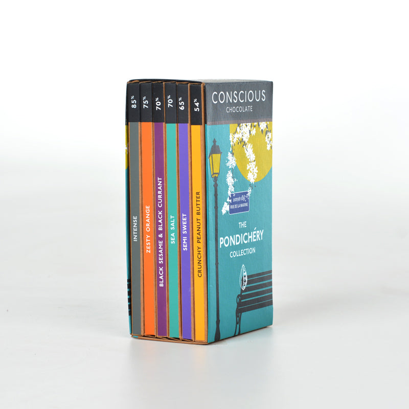 Pondy Collection Street Chocolate Bars - Pack of 6 (60g)
