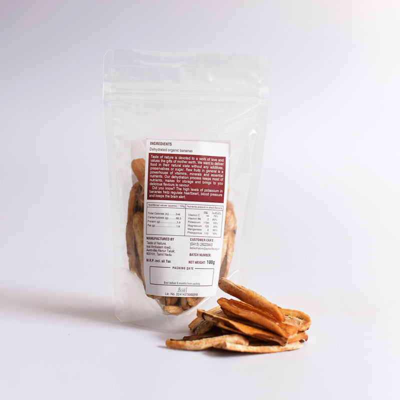 Dehydrated Bananas 100 % Naturally Grown