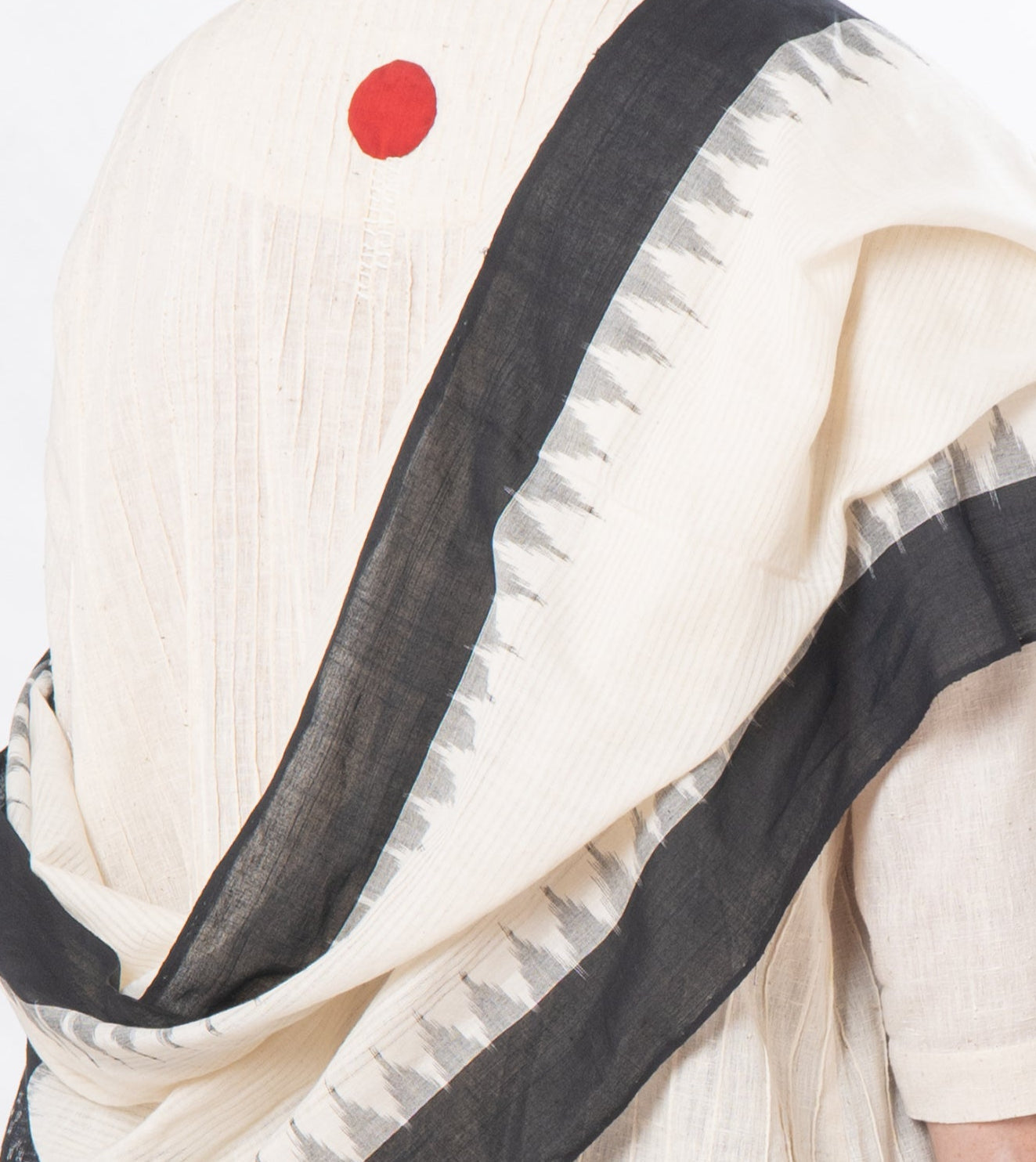 Gender-Fluid Occasion wear Set of 3- Natural Khadi & Black Linen