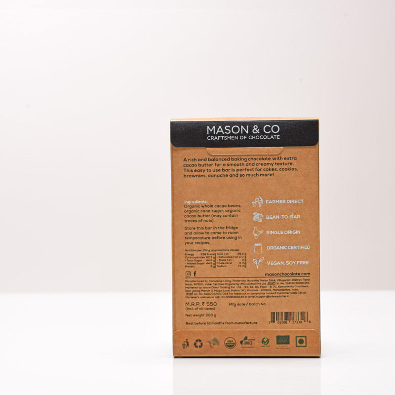 55% Couverture Dark Vegan Baking Chocolate