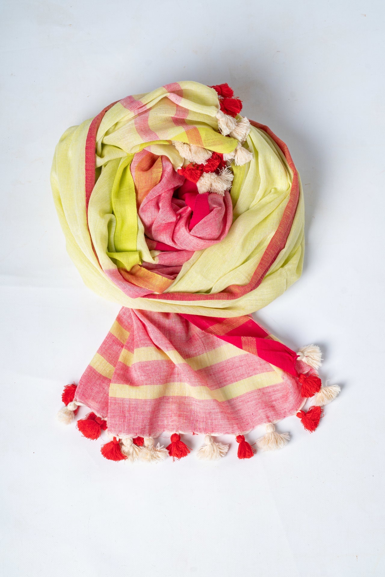 Handwoven Organic Cotton Scarf - MILAGAI