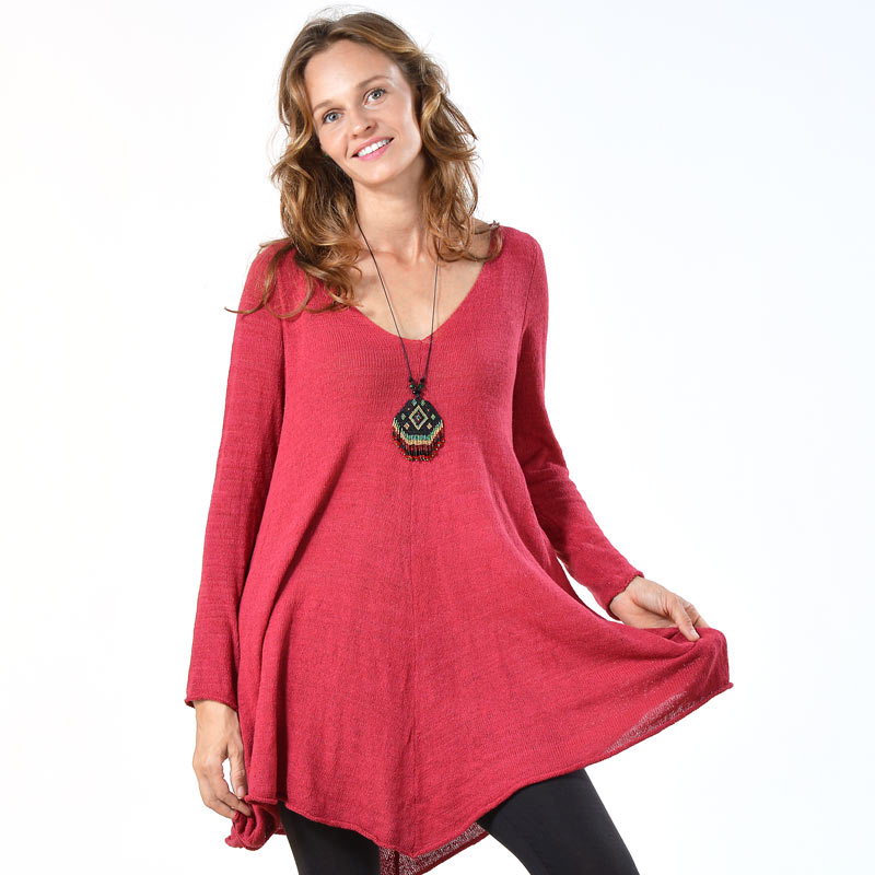 Tina Silk Sweater Tunic