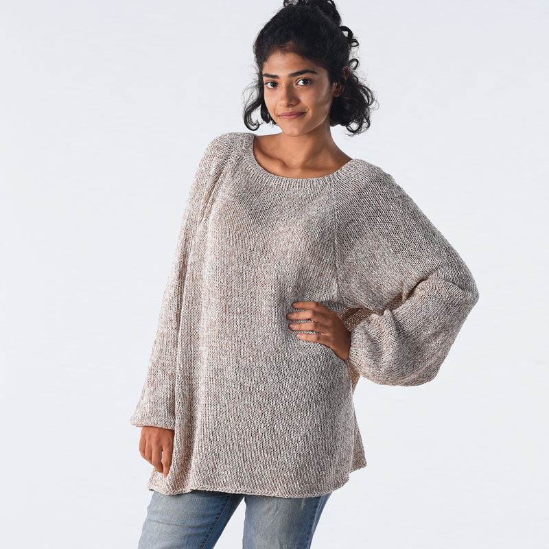 Isla Organic Cotton Hand Knit Jumper