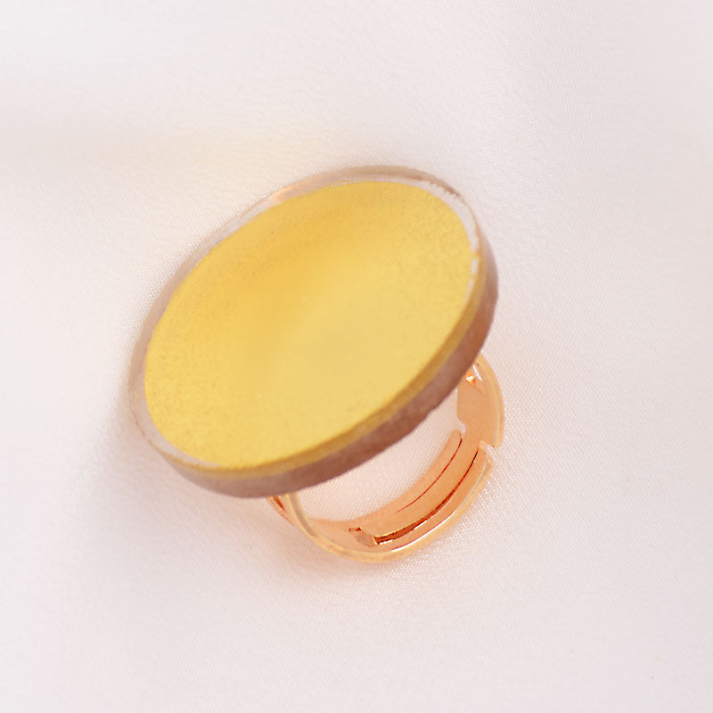 Sun Ring Gold-in-Glass (Large 3 cm)