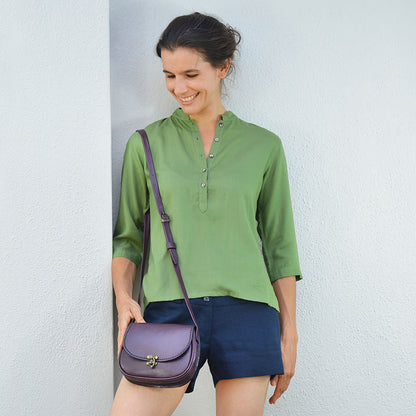 Barbara Leather Sling Bag - Small