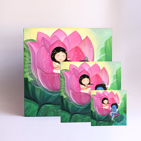 Art Painting - Pink lotus