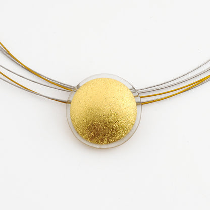 Sun Pendant (Gold-in-Glass)