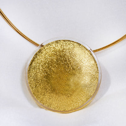 Sun Pendant (Gold-in-Glass)