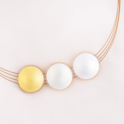 Sun Gold & Silver Necklace - Small (3 suns)