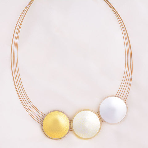 Sun Gold & Silver Necklace (3 suns)