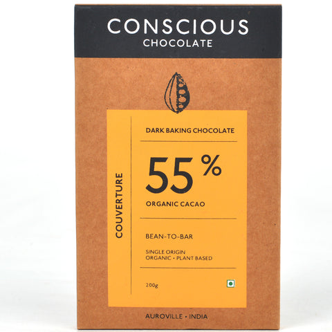 55% Couverture Dark Vegan Baking Chocolate