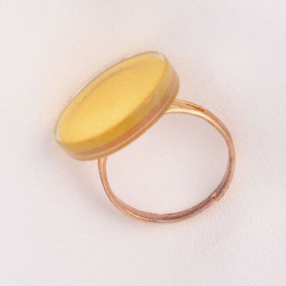 Sun Ring Gold-in-Glass (Small 2 cm)