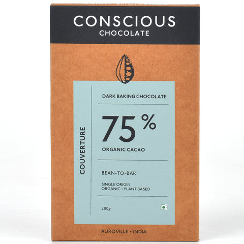 75% Couverture Dark Vegan Baking Chocolate
