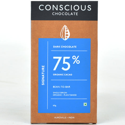 75% Signature Dark Vegan Chocolate Bar - (Set of 3)
