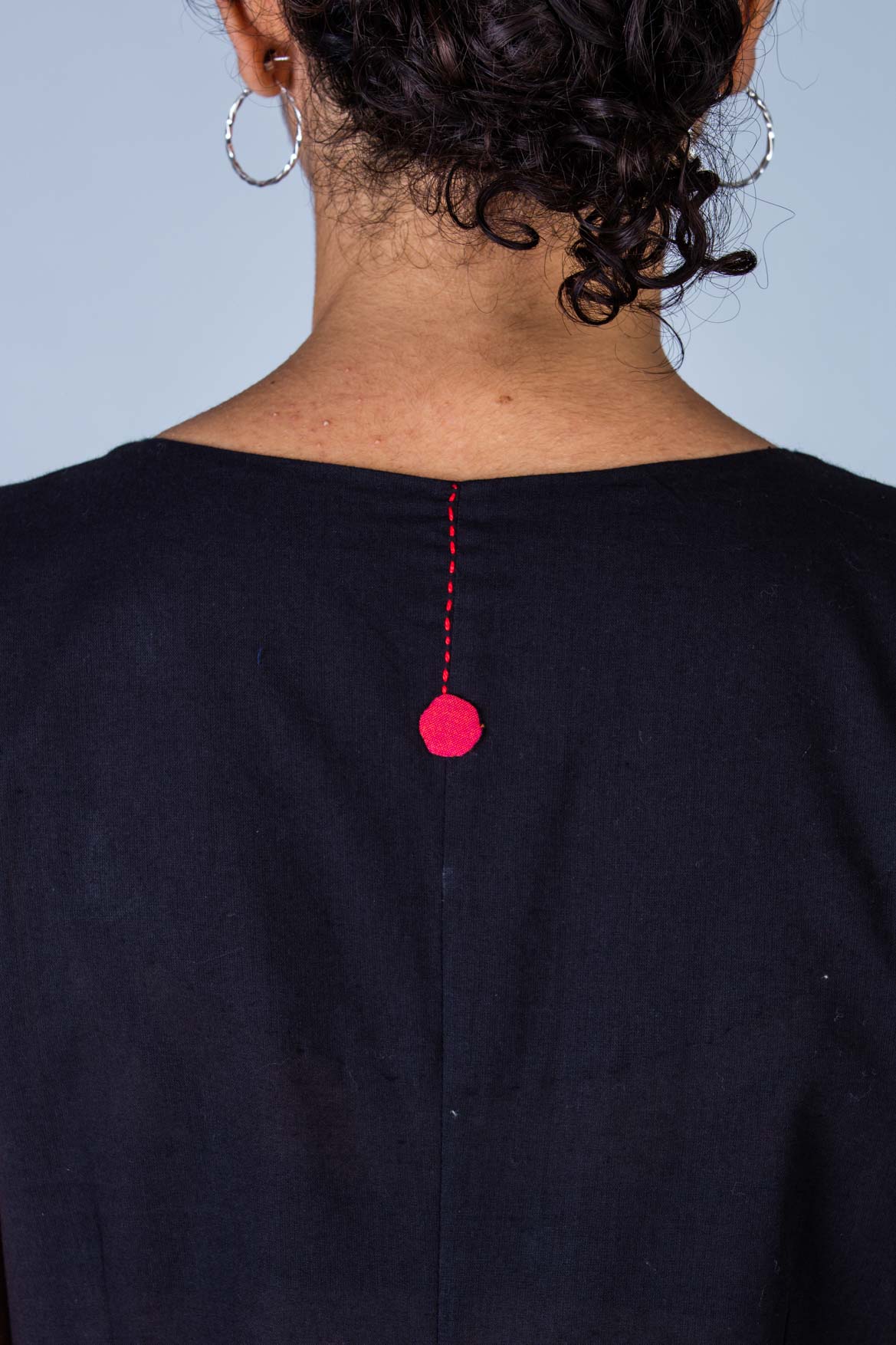 Black Organic cotton Dress - JESSICA - Upasana Design Studio