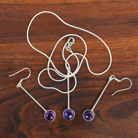 Amethyst Silver 925 Sterling Silver - Style 4