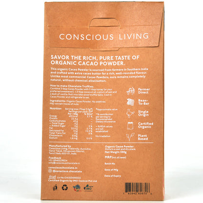 Cacao Powder- Organic Vegan Cacao Powder Non-alkalised