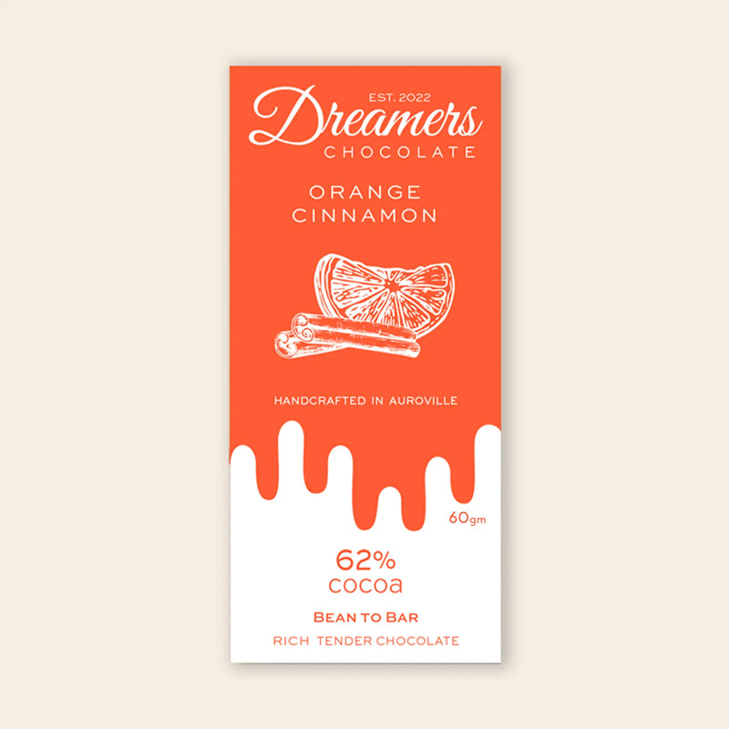 Dark chocolate Orange Cinnamon 62%