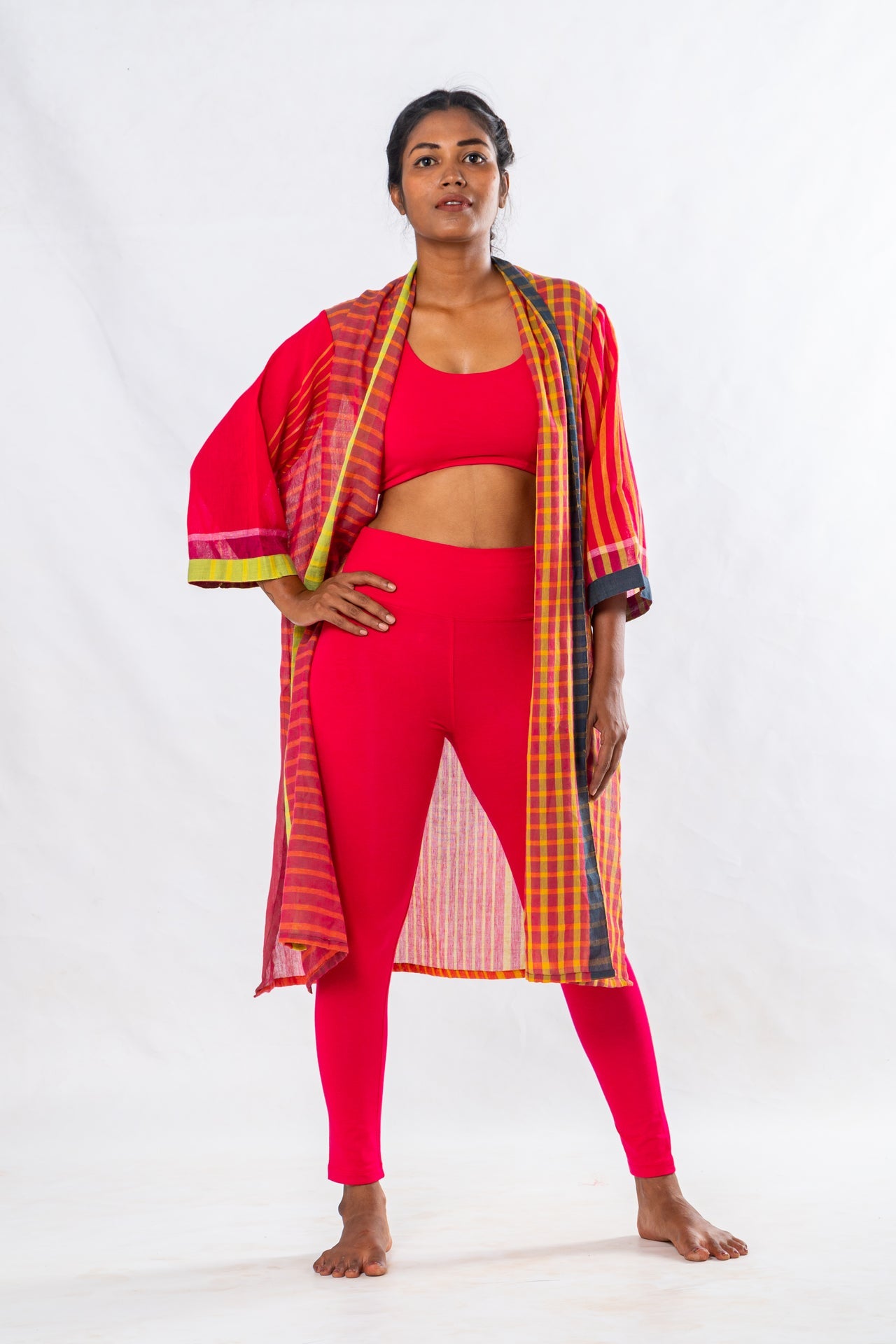 Pink Organic Cotton Yoga Set – 3 Pieces