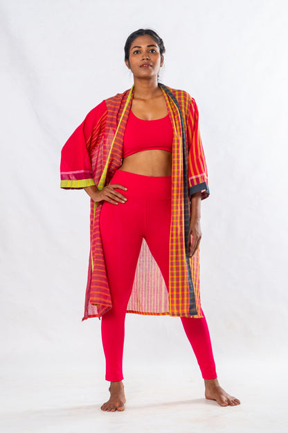 Pink Organic Cotton Yoga Set – 3 Pieces