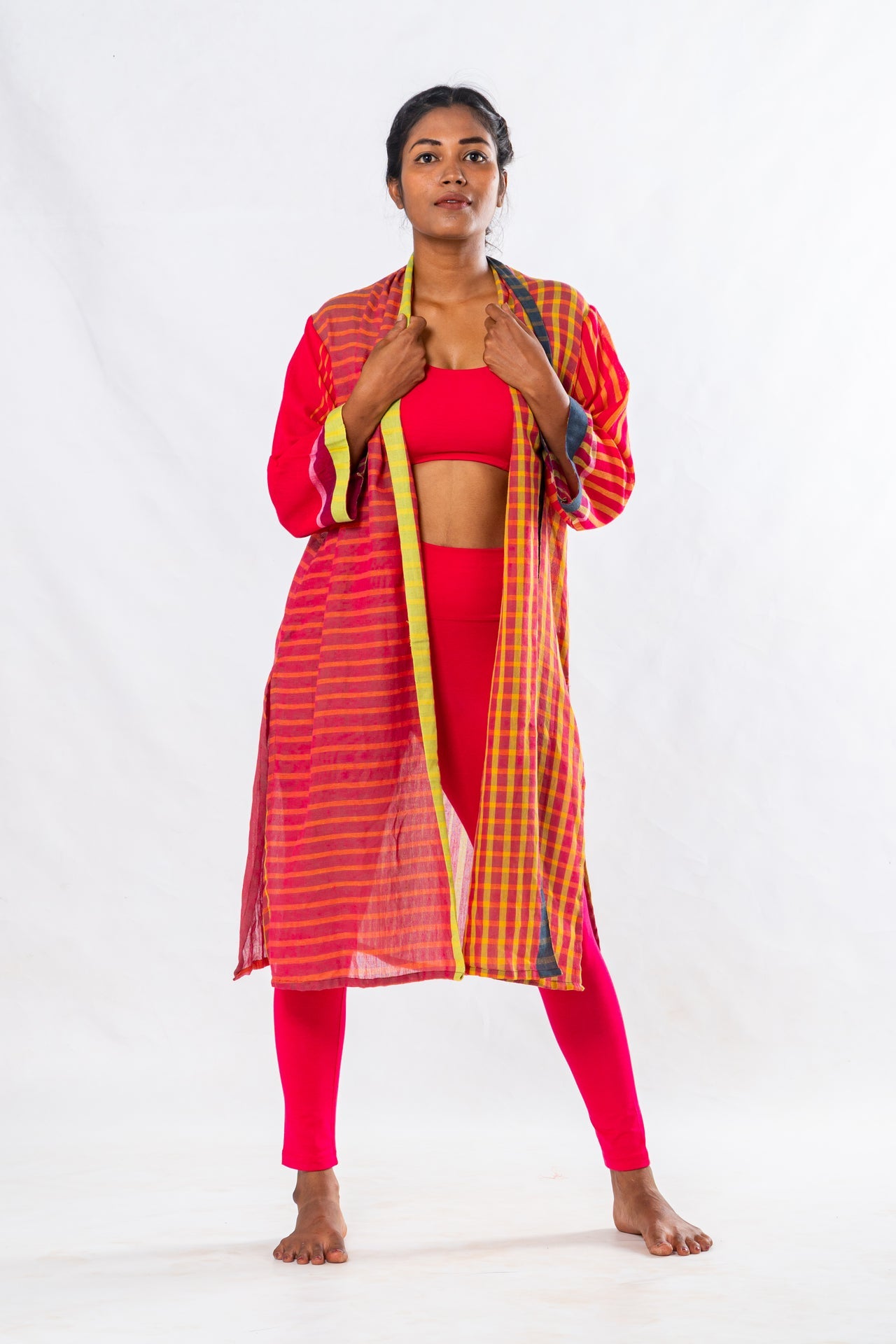 Pink Organic Cotton Yoga Set – 3 Pieces