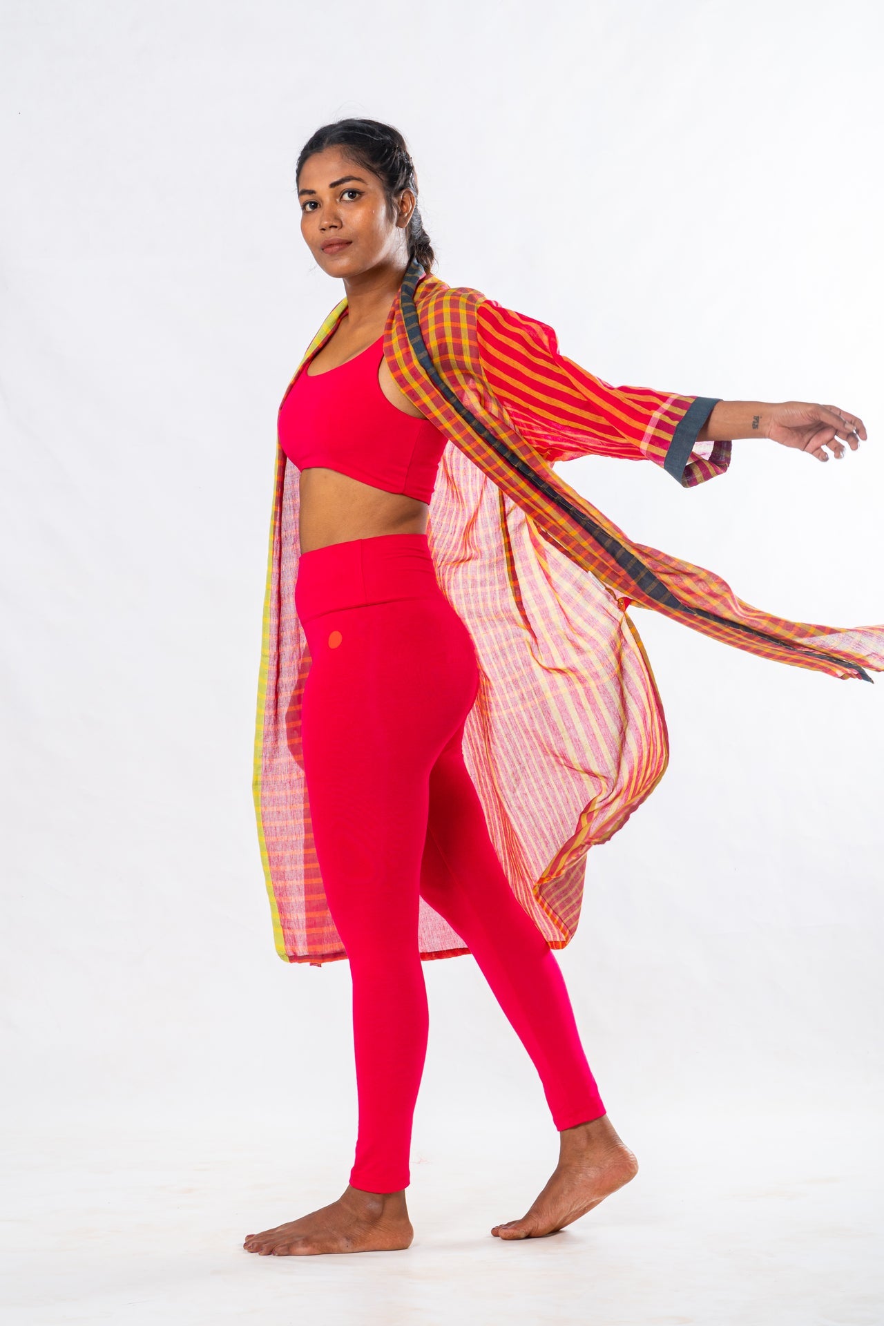 Pink Organic Cotton Yoga Set – 3 Pieces