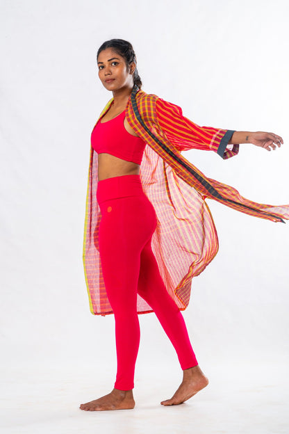 Pink Organic Cotton Yoga Set – 3 Pieces