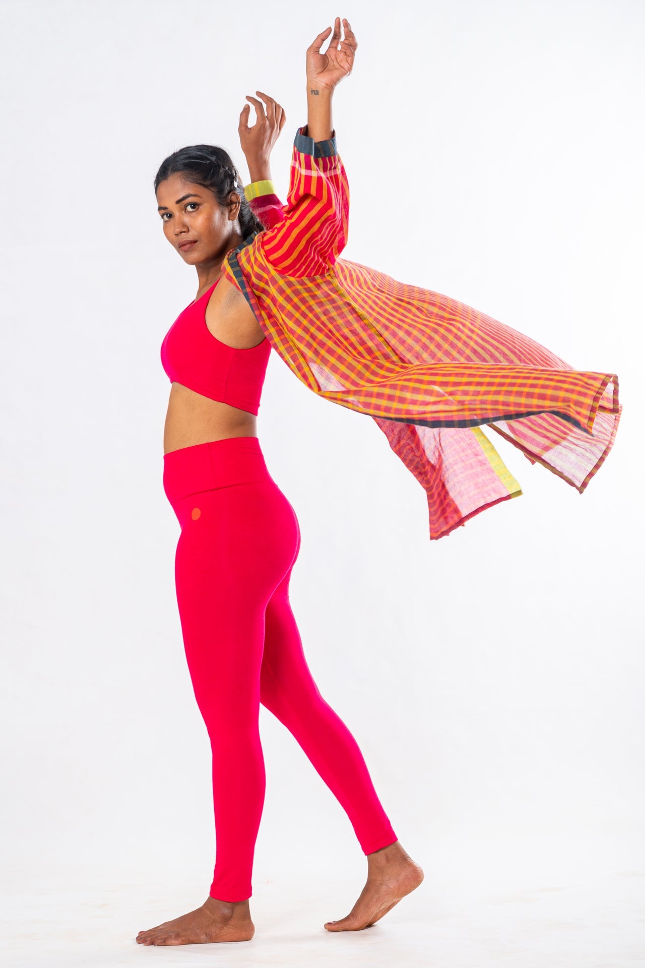 Pink Organic Cotton Yoga Set – 3 Pieces