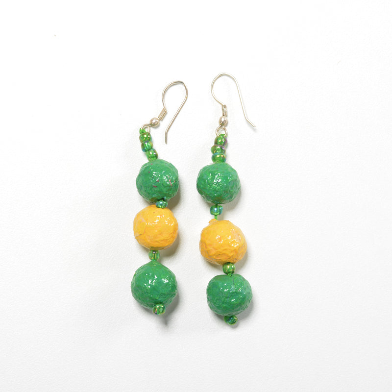 Upcycled Papier Mache Earring