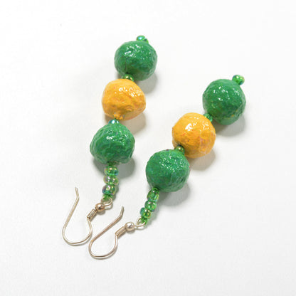 Upcycled Papier Mache Earring