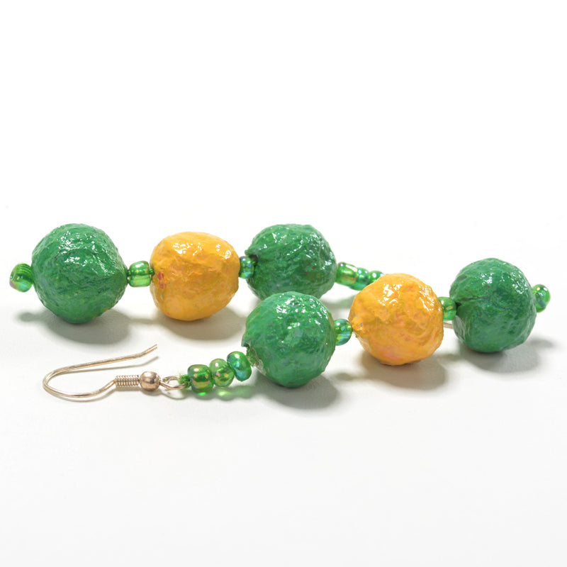 Upcycled Papier Mache Earring