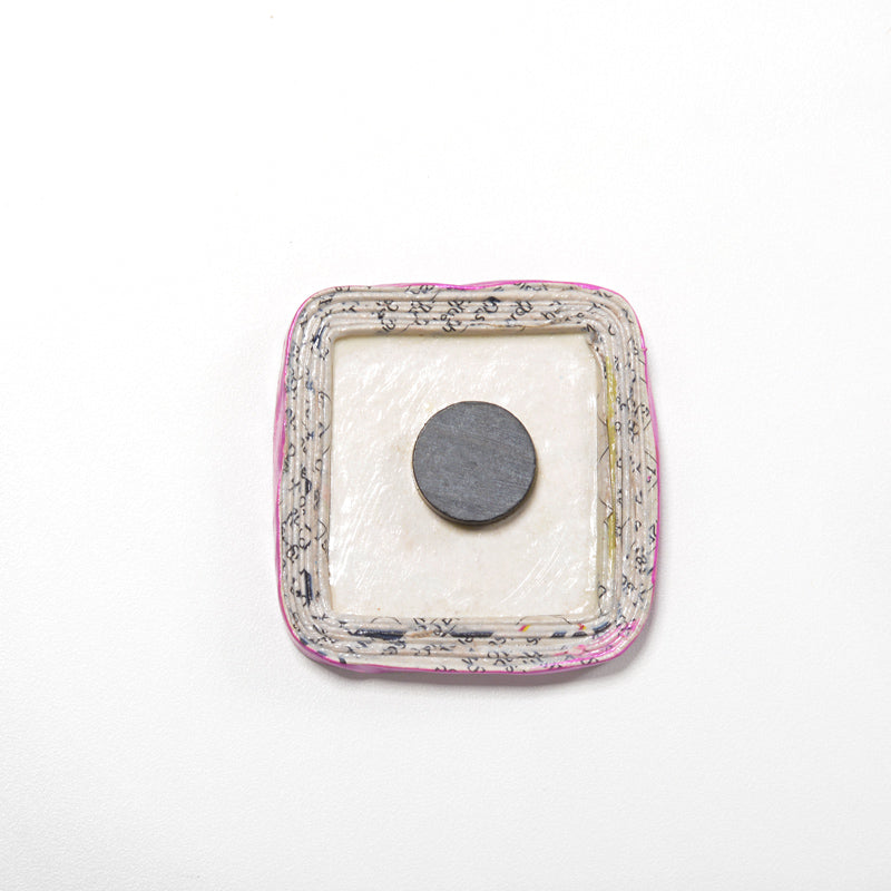 Upcycled Newspaper Fridge Magnets