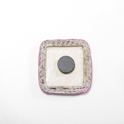 Upcycled Newspaper Fridge Magnets
