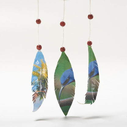 Upcycled Coiled Newspaper Dream Catchers