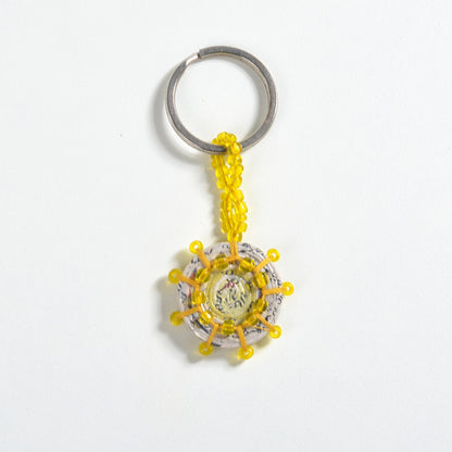 Upcycled Coiled Newspaper Keychain