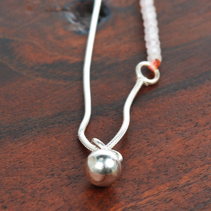 Handcrafted 925 Sterling Silver Gemstone Necklace