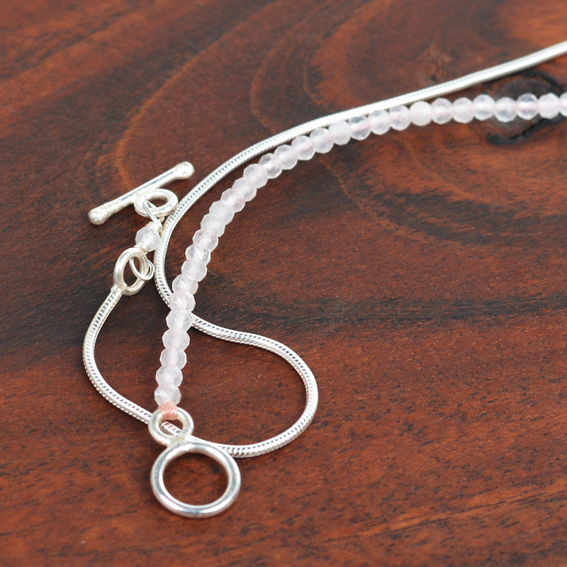 Handcrafted 925 Sterling Silver Gemstone Necklace