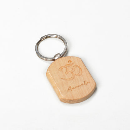 Matrimandir Wooden Keychain