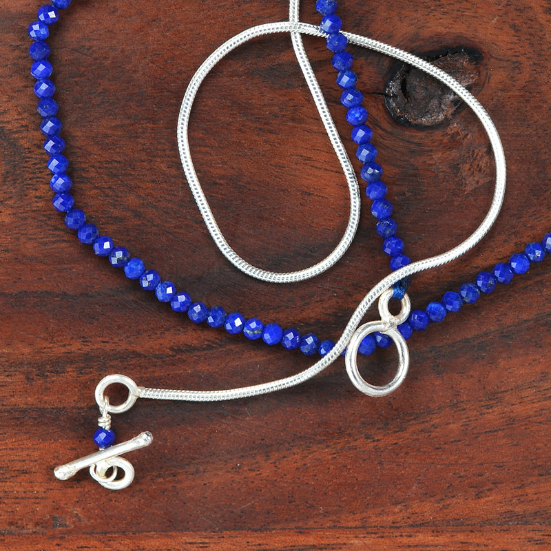 Handcrafted 925 Sterling Silver Gemstone Necklace