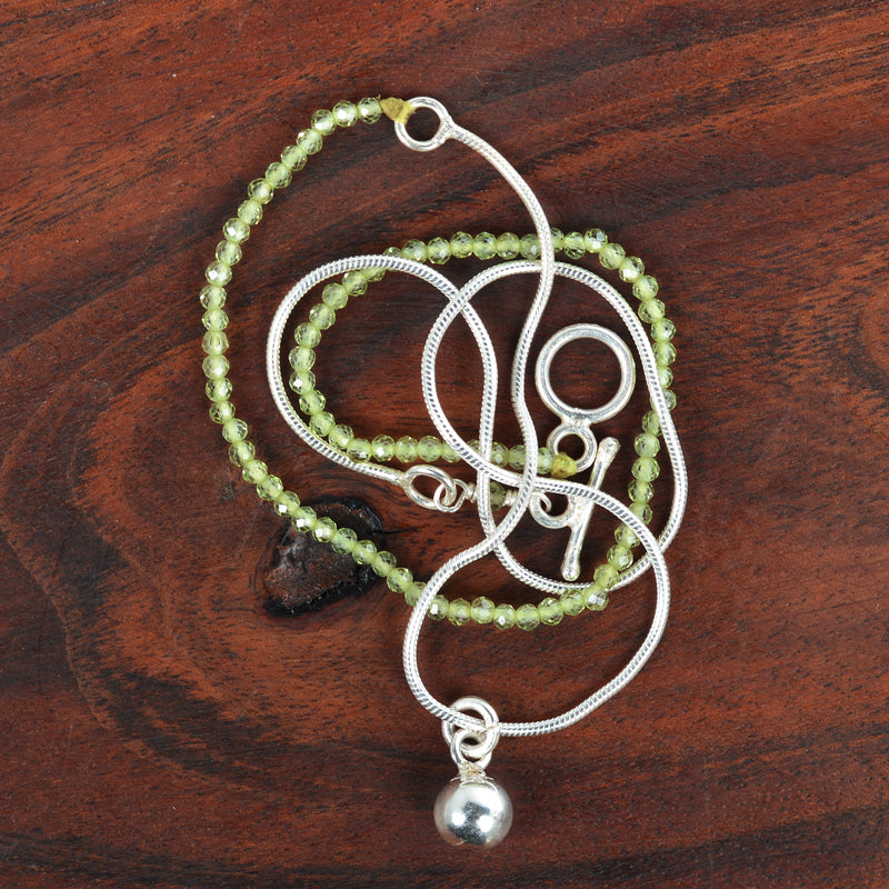 Handcrafted 925 Sterling Silver Gemstone Necklace