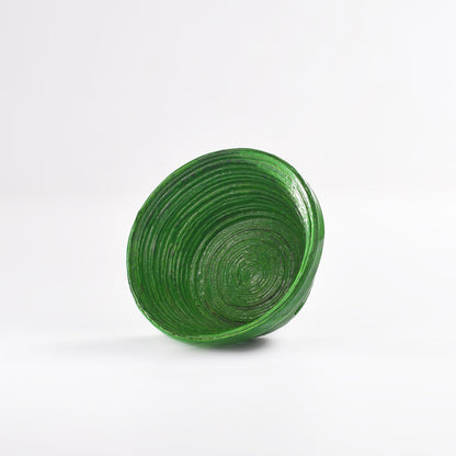 Upcycled Coiled Newspaper Bowl Round