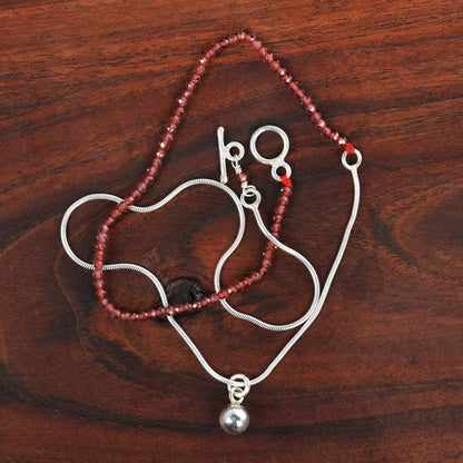 Handcrafted 925 Sterling Silver Gemstone Necklace