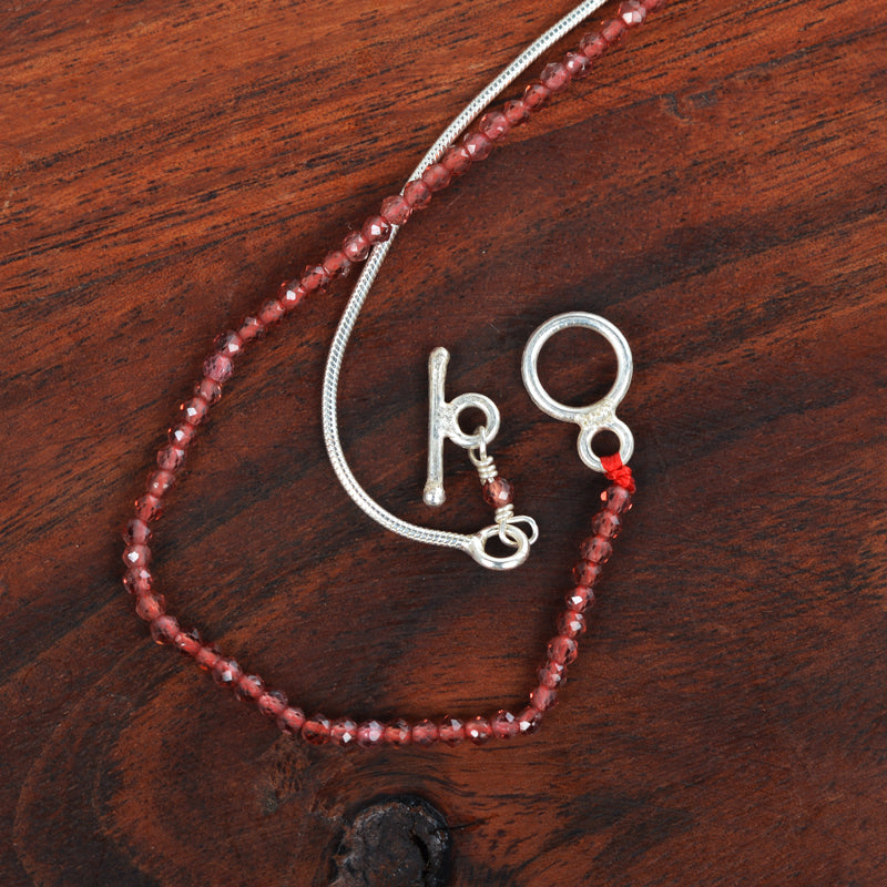 Handcrafted 925 Sterling Silver Gemstone Necklace