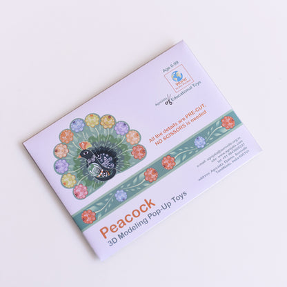 3D Modeling Pop-up Toys : Peacock