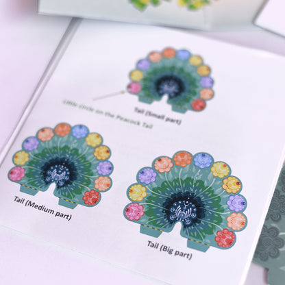 3D Modeling Pop-up Toys : Peacock