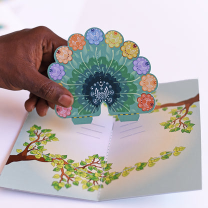 3D Modeling Pop-up Toys : Peacock