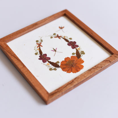 Wall hanging small - Flower wreath