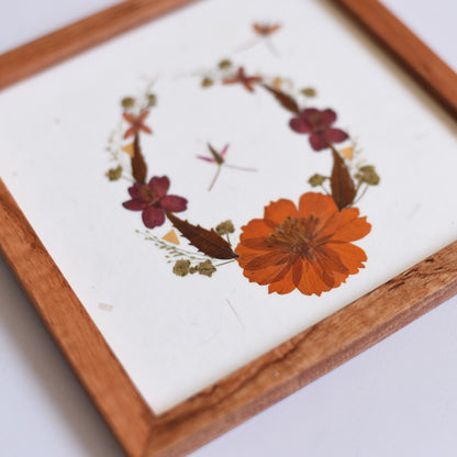 Wall hanging small - Flower wreath