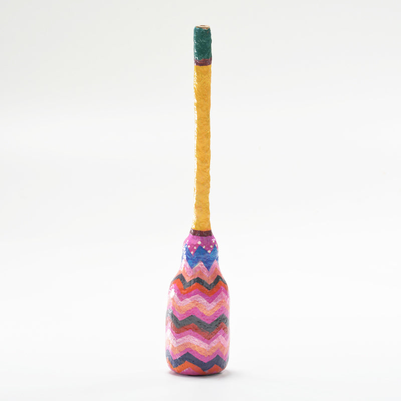 Upcycled Papier Mache and Plastic Bottle Rattle